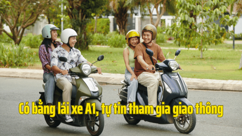 Học A1 cách giúp tự tin hơn khi tham gia giao thông